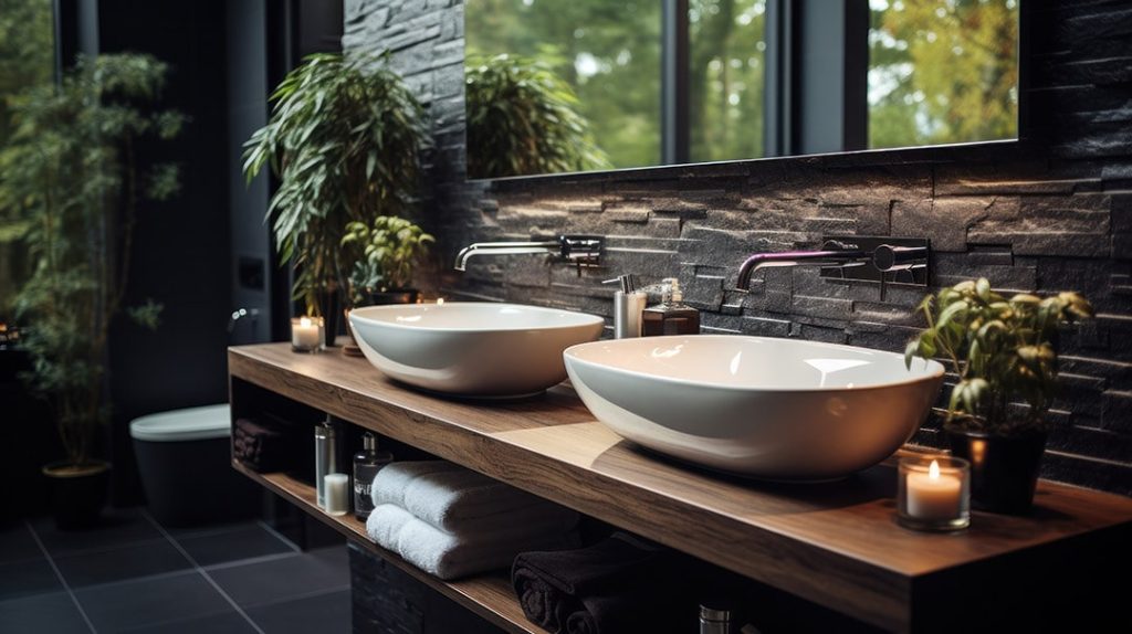 Stone Sinks and Bathtubs