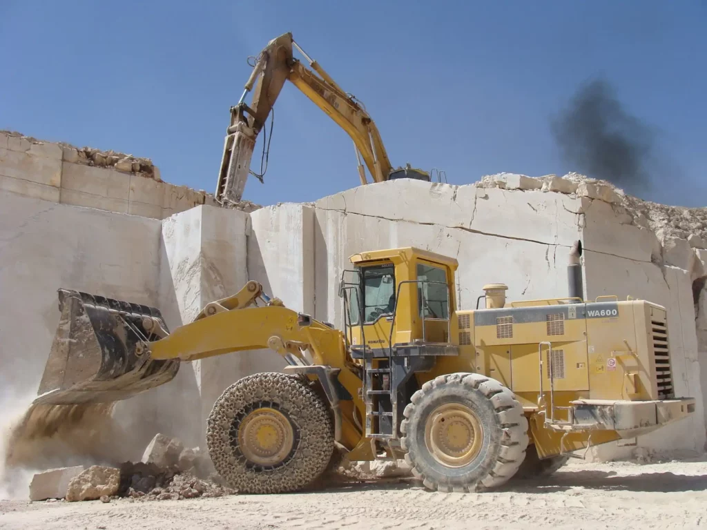Petro Travertine quarry in Isfahan Iran