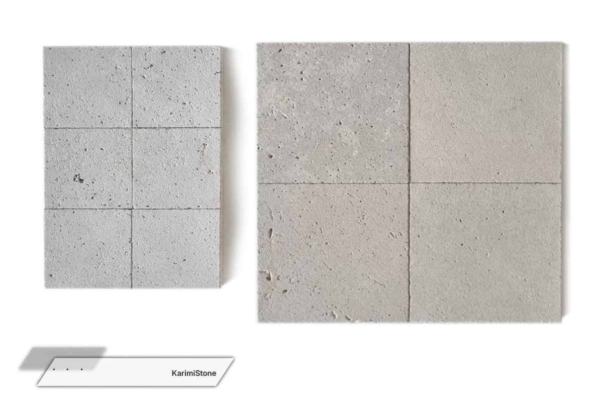 Travertine Beige Cross-cut Sandblasted 1200.800 – 01