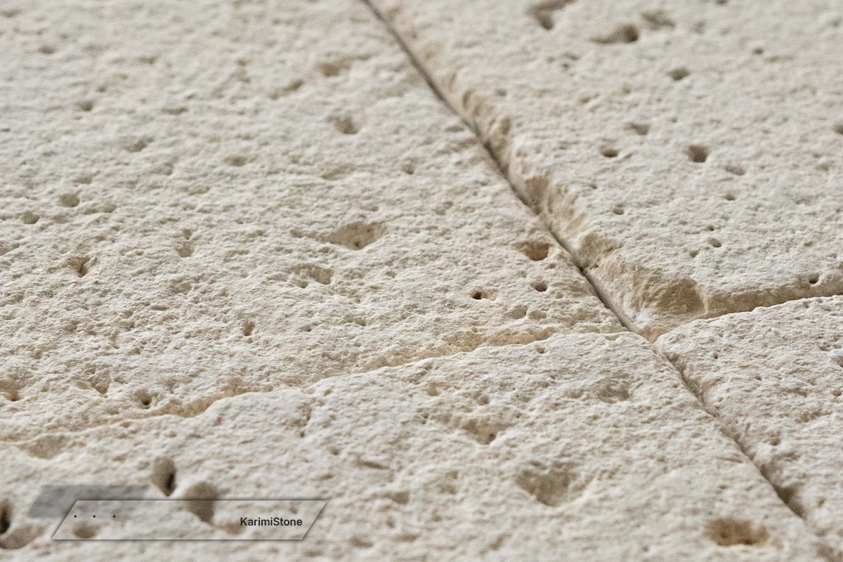 Travertine Beige Cross-cut Sandblasted 1200.800 – 07