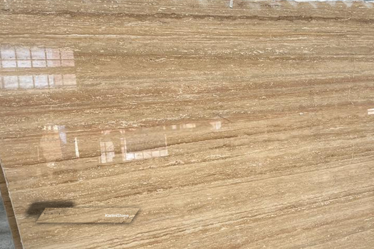 Beige Travertin polished 02