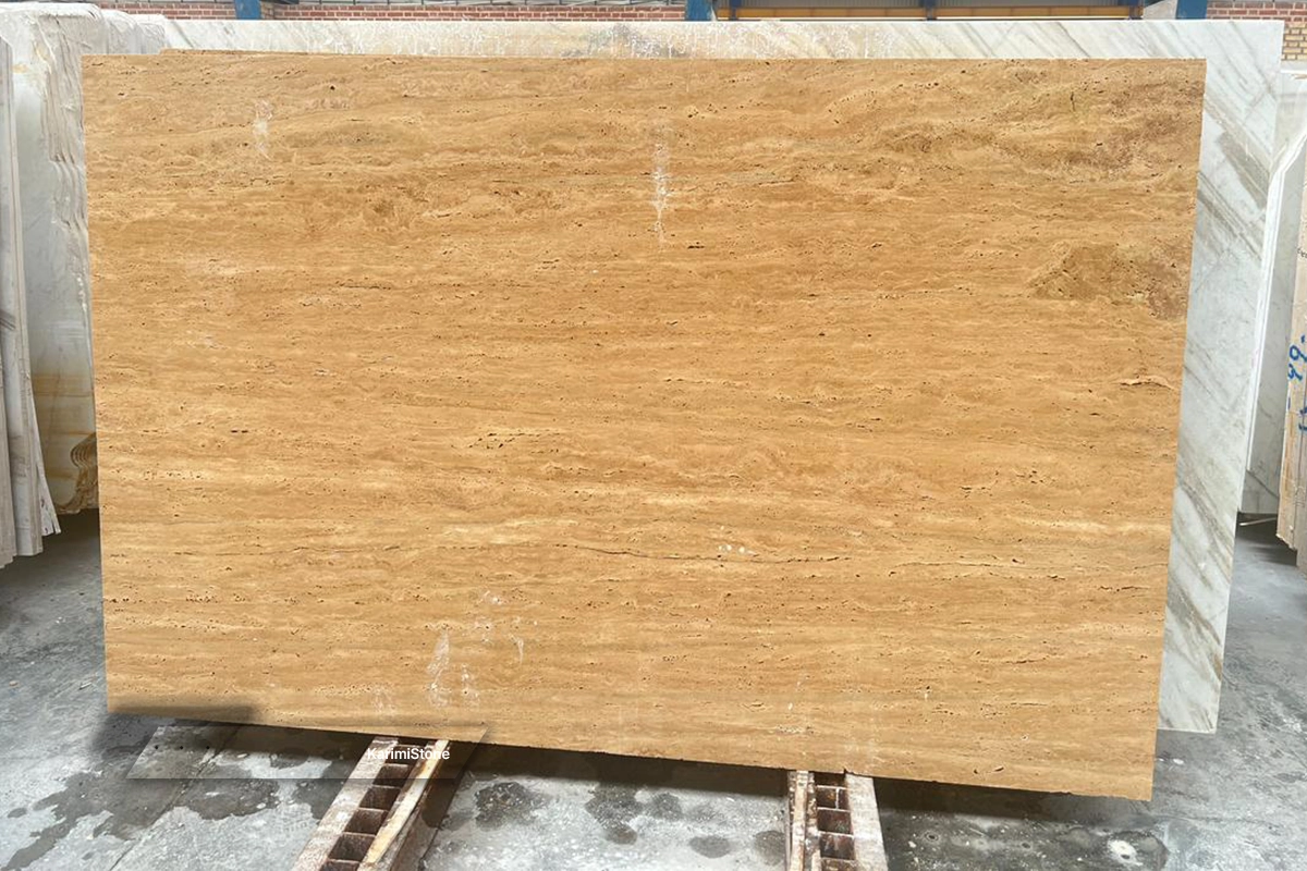 Beige Travertin polished 04