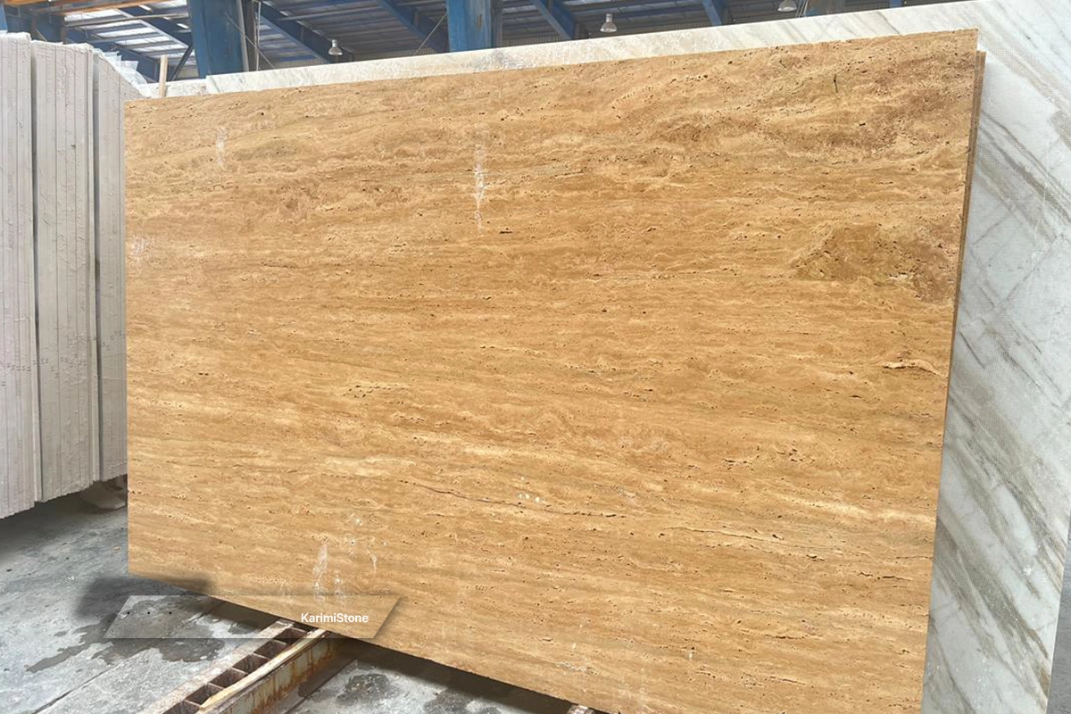 Beige Travertin polished 06