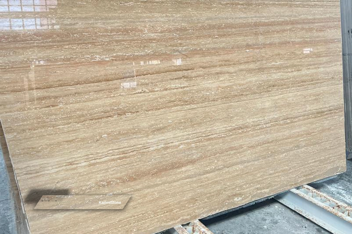Beige Travertin polished 08