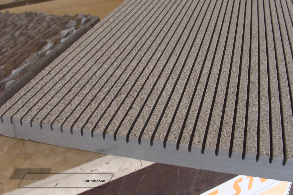 Grey marble Grooved 1200.800 – 03
