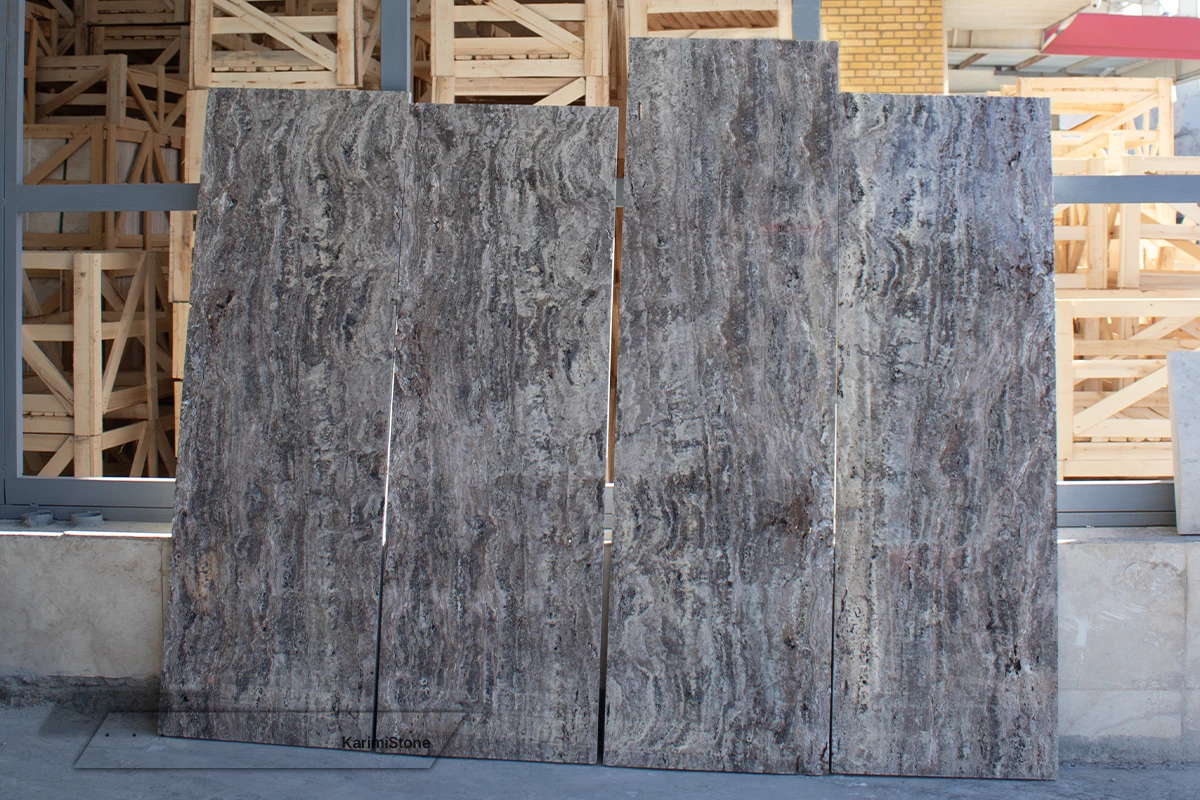 Silver TravertineVin cut Polished 1200.800 – 01