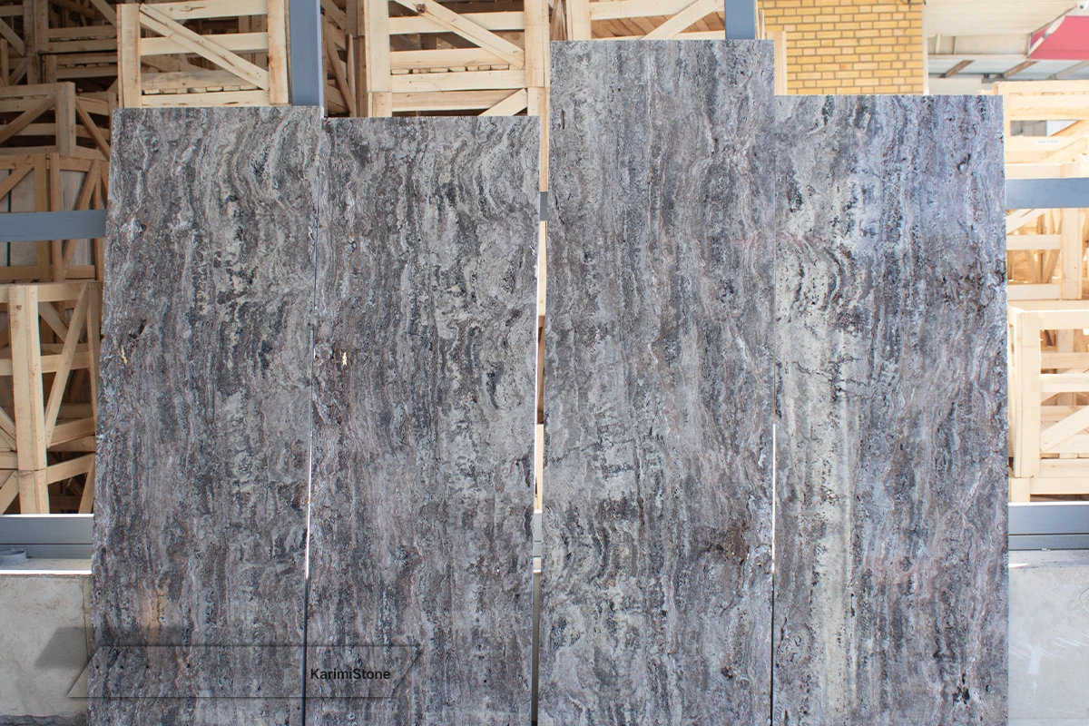 Silver TravertineVin cut Polished 1200.800 – 02