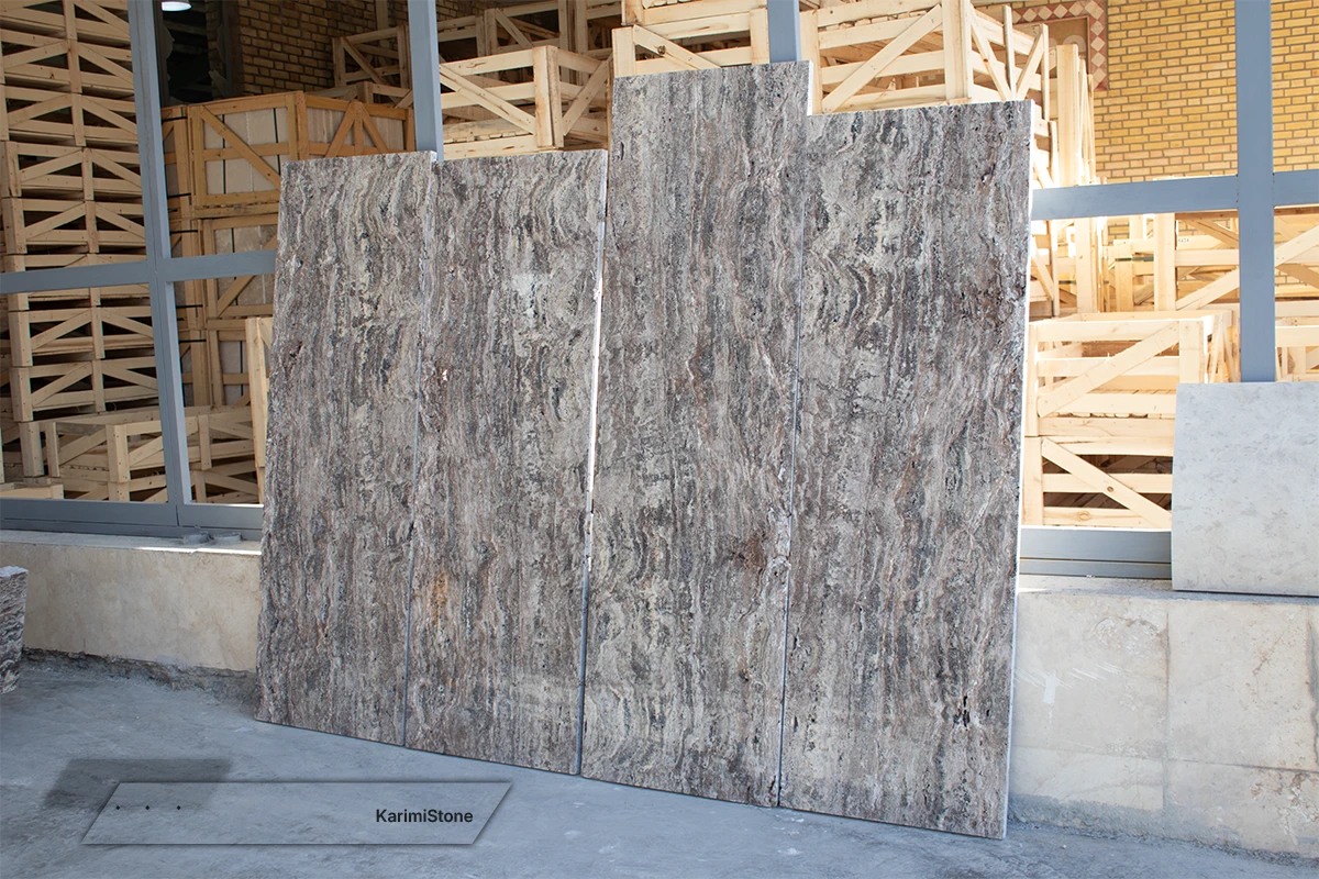 Silver TravertineVin cut Polished 1200.800 – 04