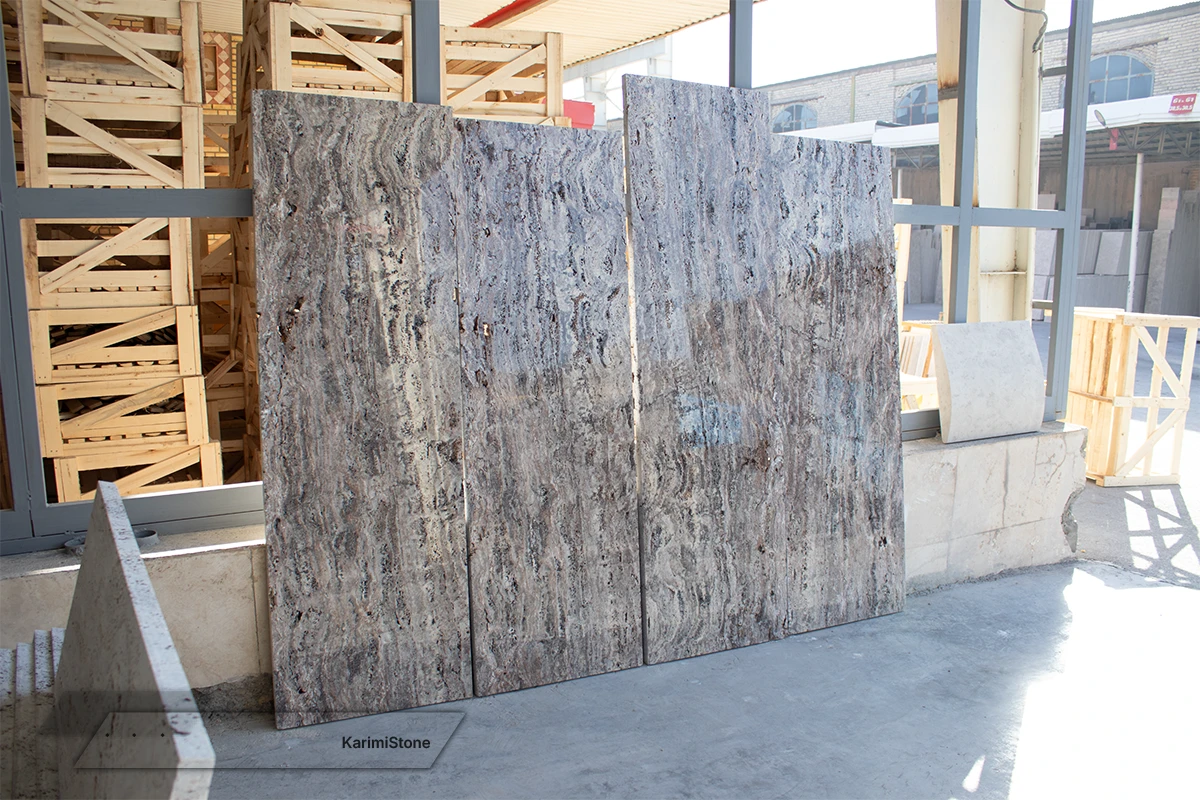 Silver TravertineVin cut Polished 1200.800 – 05