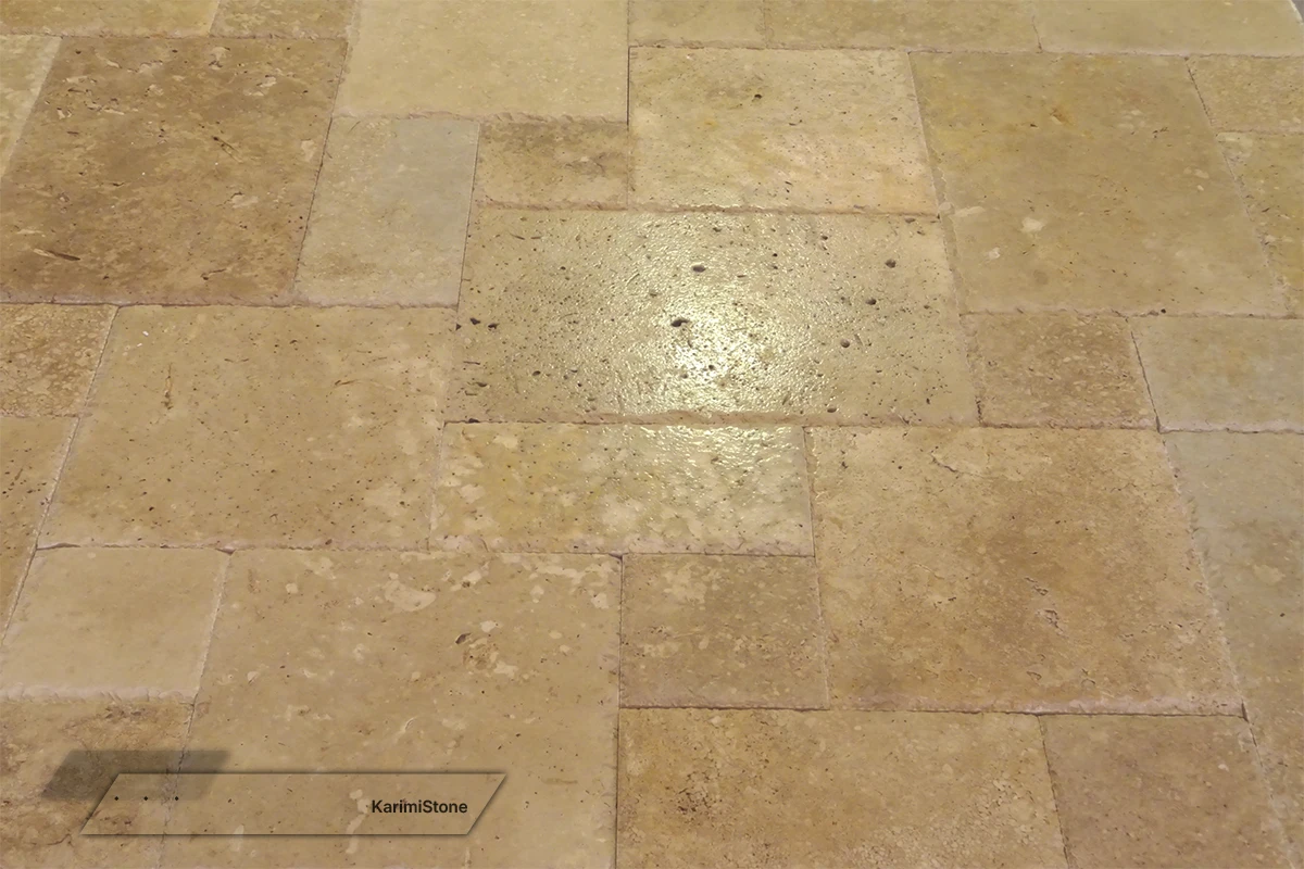 Travertine Beige Cross-cut Brushed & Tumbled 1200.800 – 02