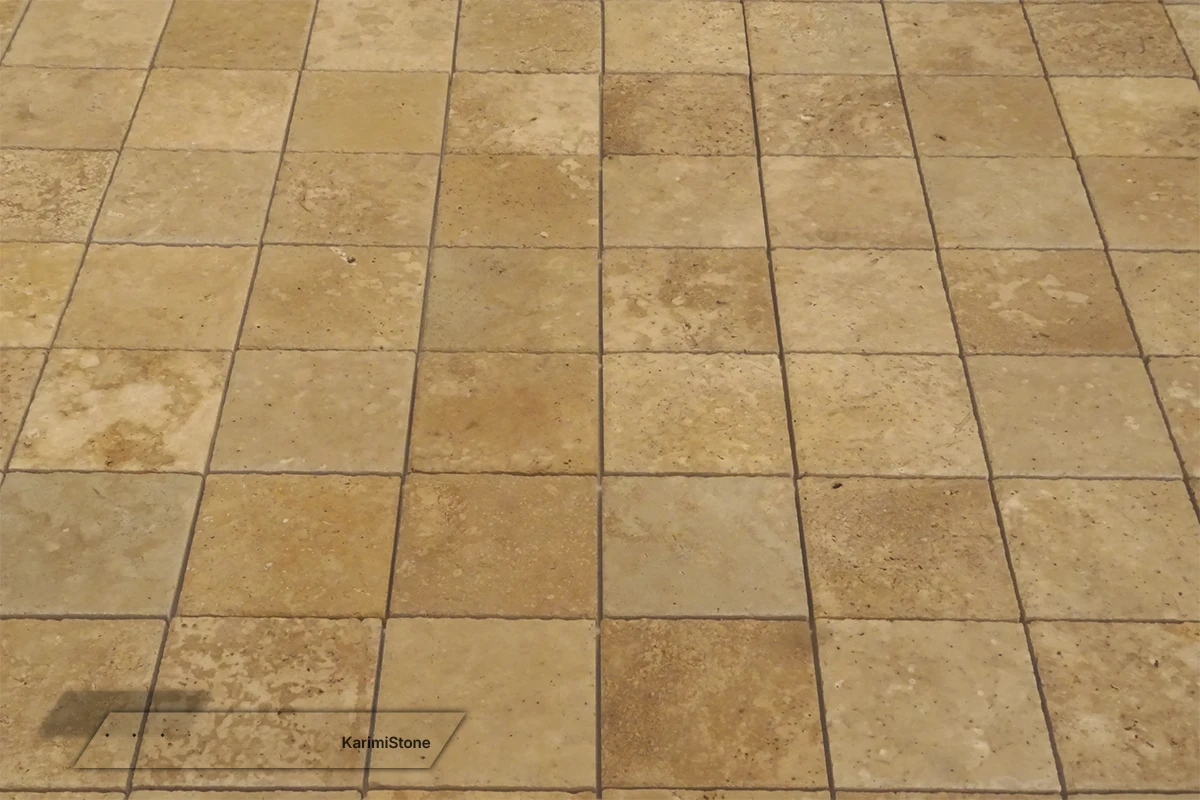 Travertine Beige Cross-cut Brushed & Tumbled 1200.800 – 03