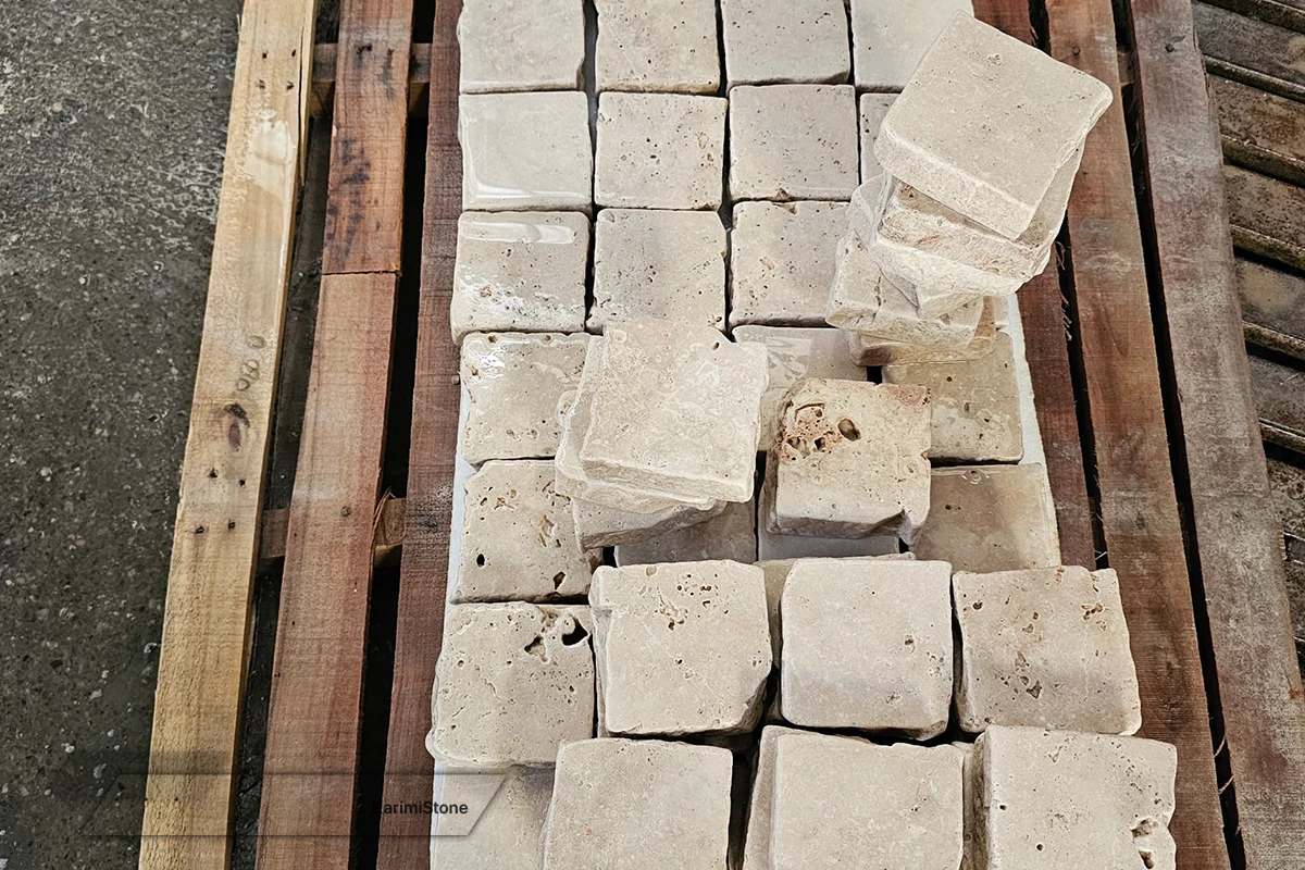 Travertine Beige Cross-cut Cobble 1200.800 – 013