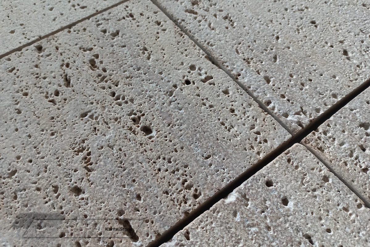 Travertine Beige Vein-cut Sandblasted & Brushed 1200.800 – 01