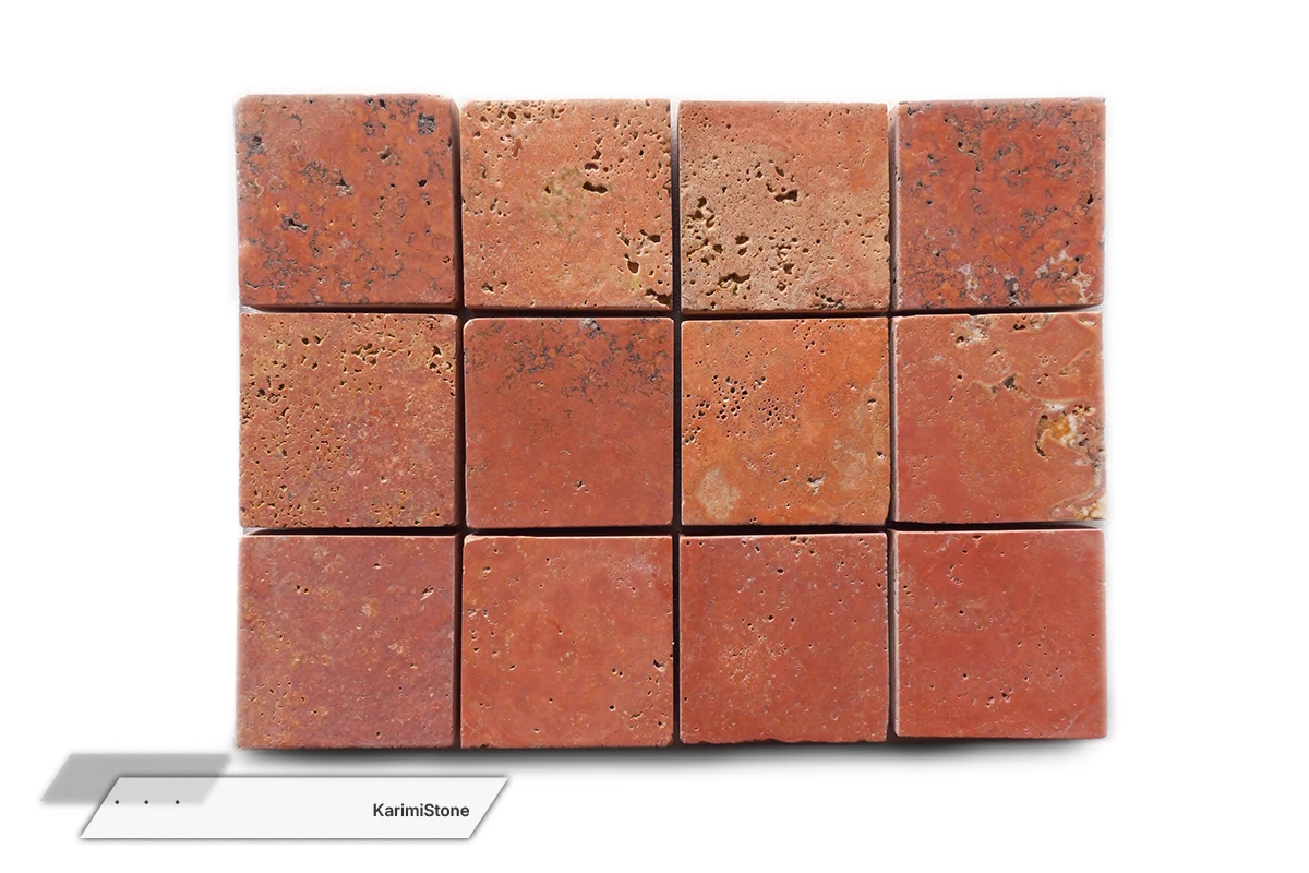 Travertine Red Cross-cut Brushed 1200.800 – 05