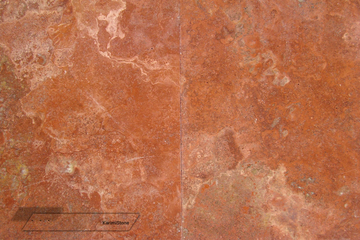 Travertine Red Cross-cut Brushed 1200.800 – 09