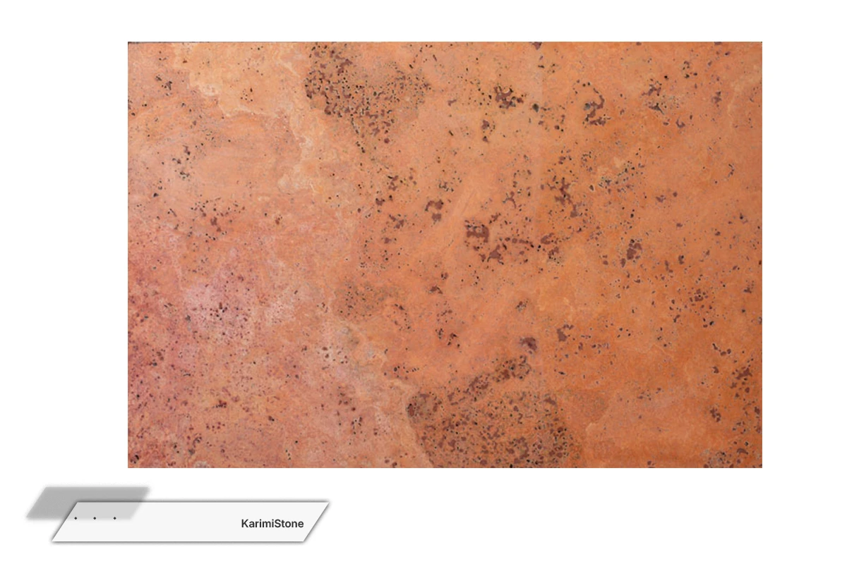 Travertine Red Cross-cut Honed 1200.800 – 08
