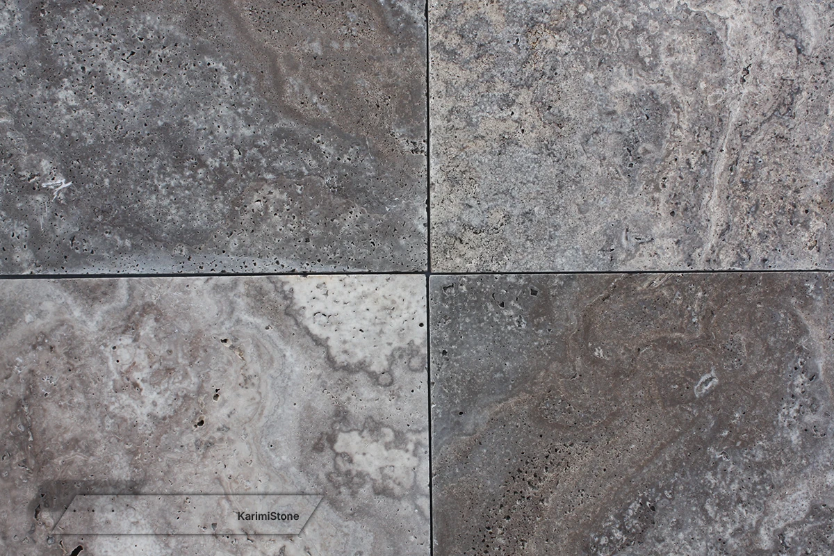 Travertine Silver Cross-cut Brushed & Tumbled 1200.800 – 011