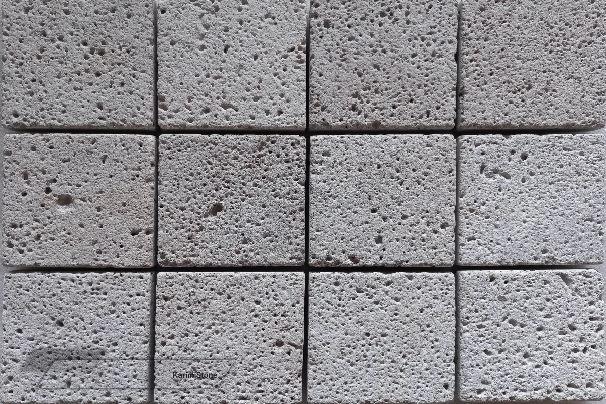 Travertine Silver Cross-cut Sandblasted 1200.800 – 03