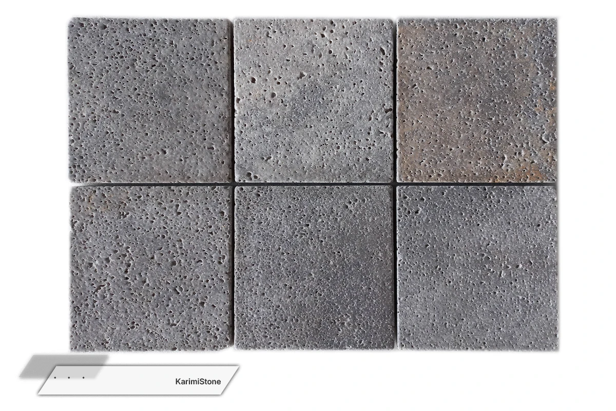Travertine Silver Cross-cut Sandblasted & Brushed 1200.800 – 04