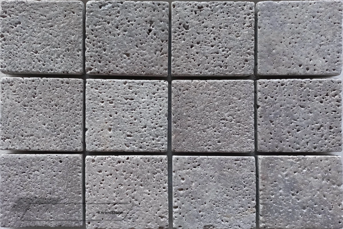 Travertine Silver Cross-cut Sandblasted & Brushed 1200.800 – 06