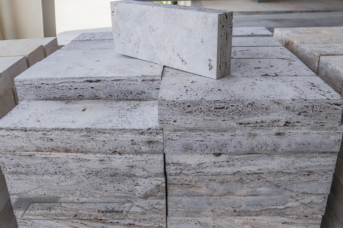 Travertine Silver Cross-cut Saw-cut 1200.800 – 02