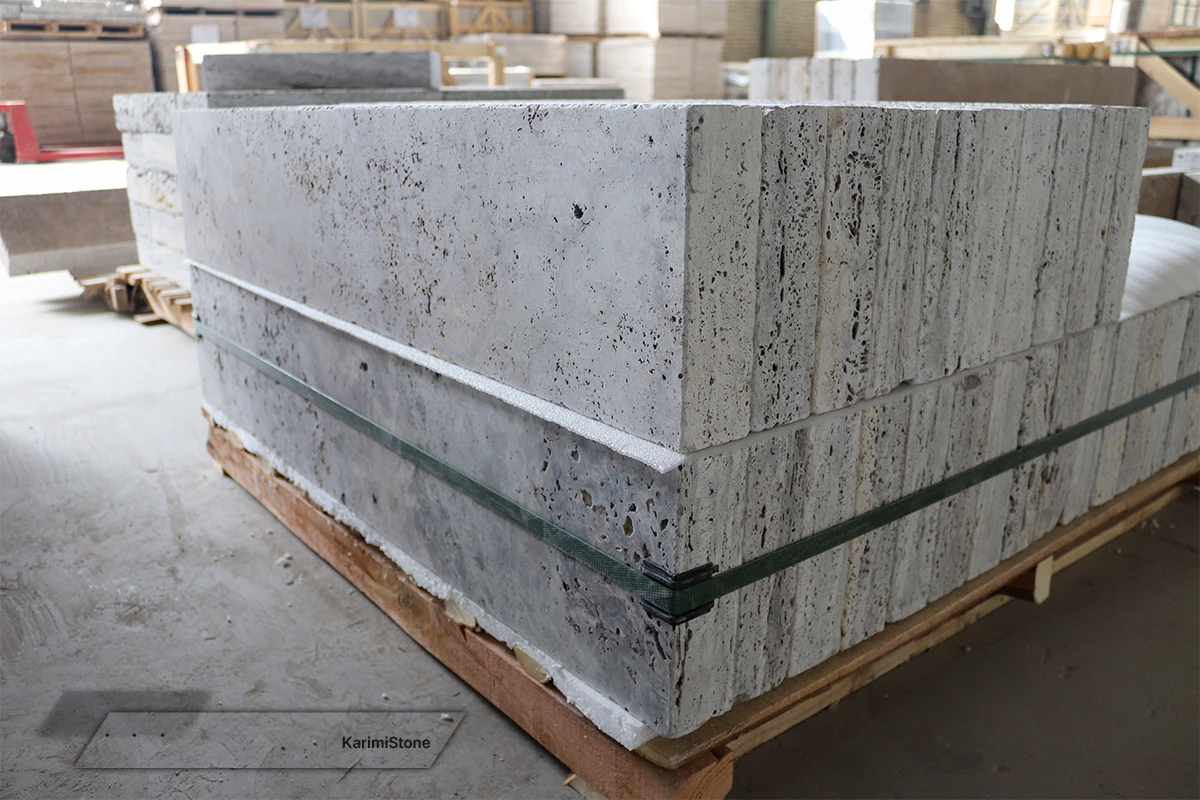 Travertine Silver Cross-cut Saw-cut 1200.800 – 07