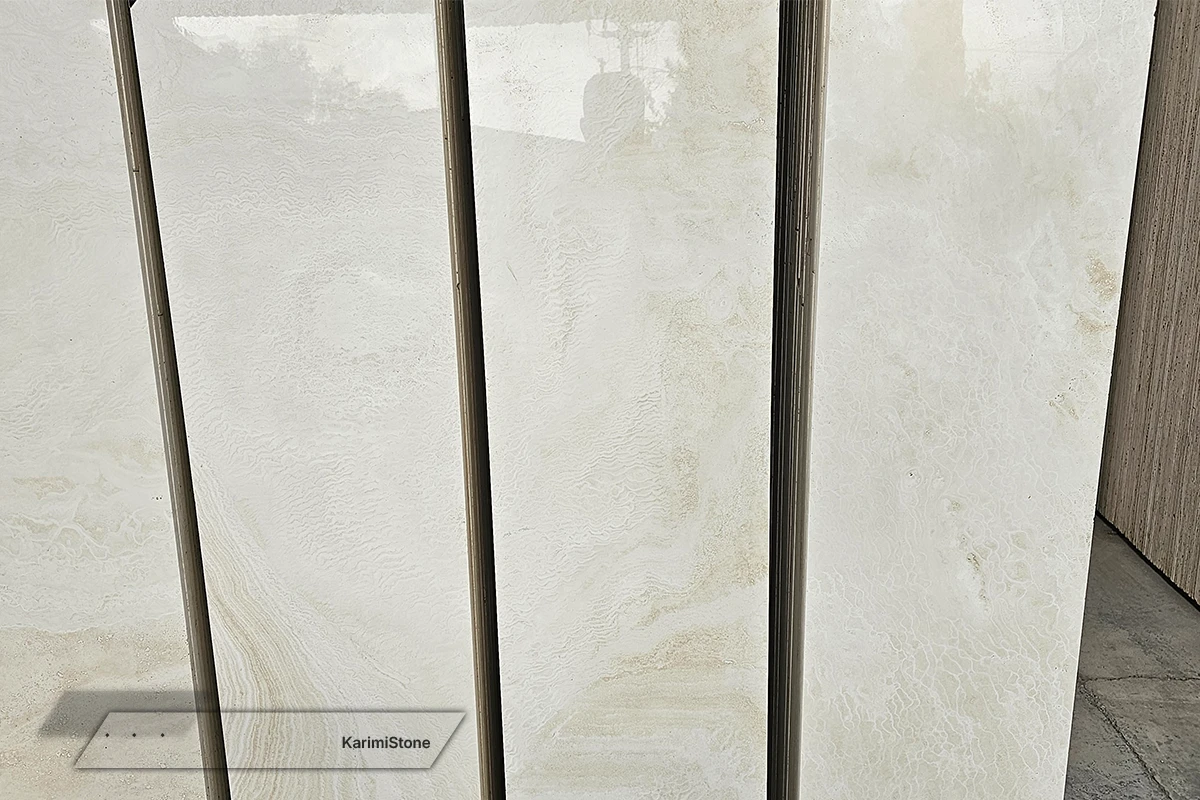 Travertine White Cross-cut Polished 1200.800 – 02