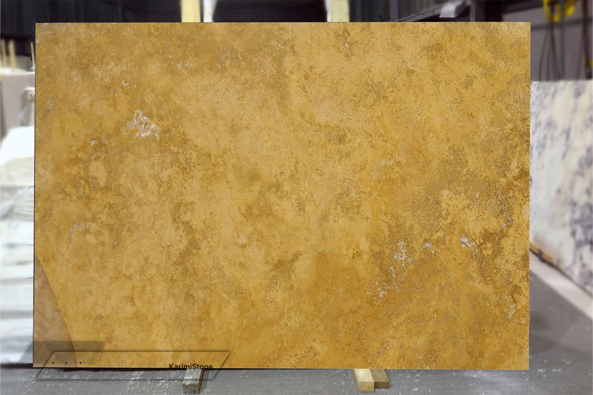 Travertine Yellow Cross-cut Honed 1200.800 – 01