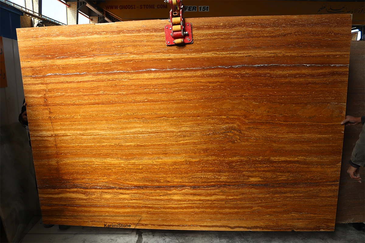 Travertine Yellow Vein-cut Polished 1200.800 – 05