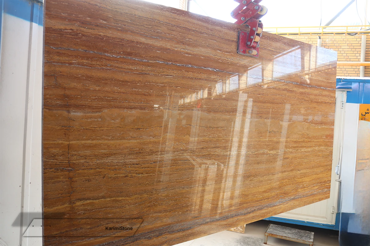 Travertine Yellow Vein-cut Polished 1200.800 – 09