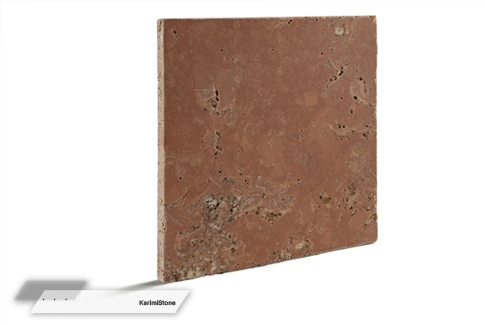 Red Travertine Honed