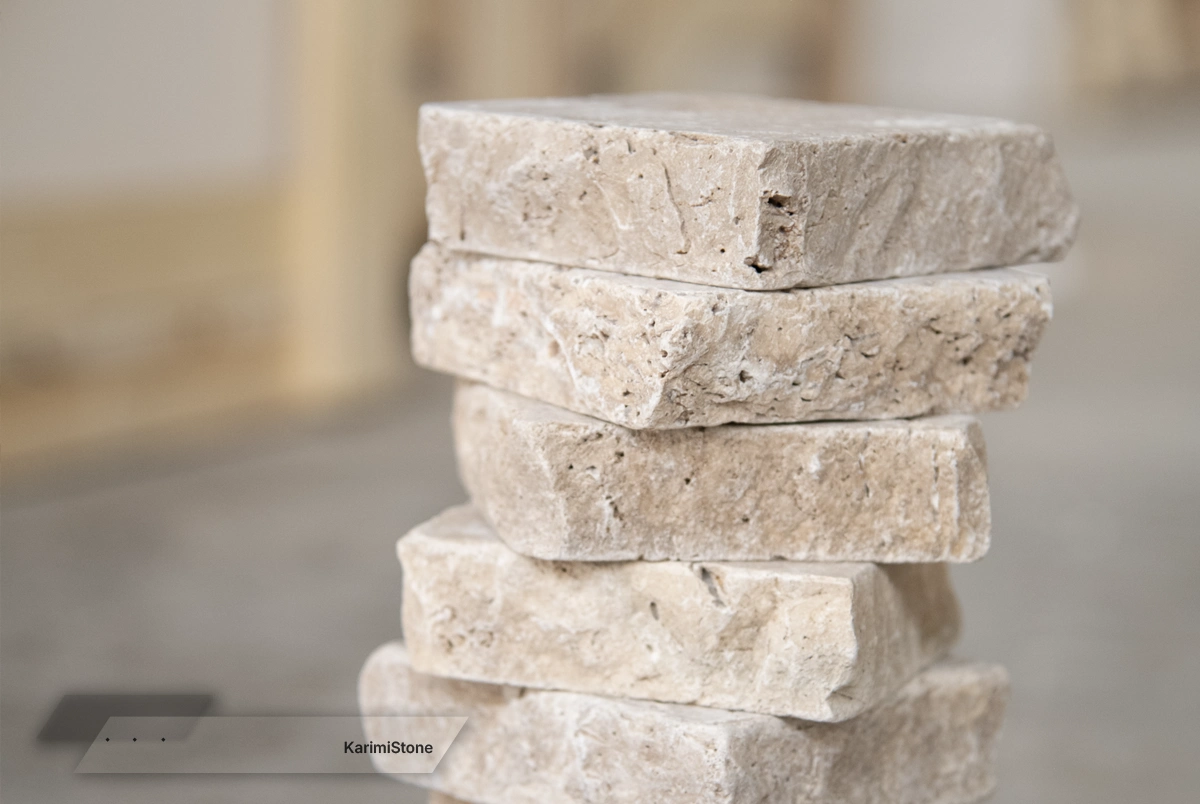 travertine begie honed cubble 13